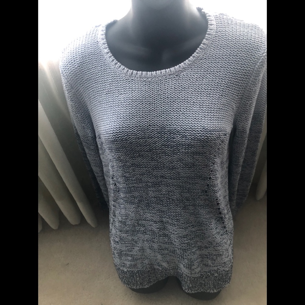 Blue long sweater